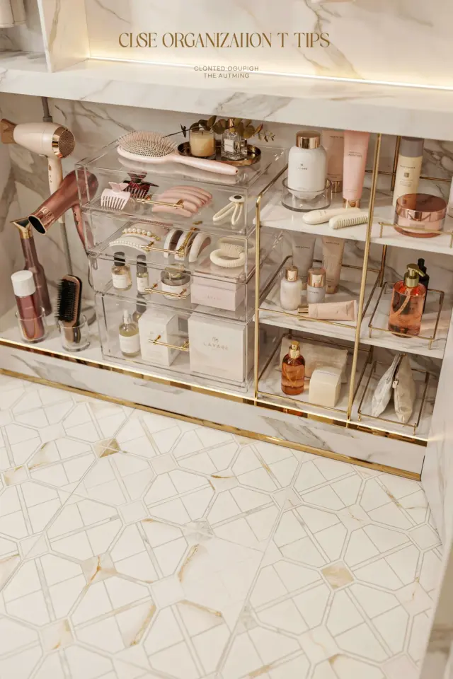 Stackable Cosmetic Organizer for Closet | Acrylic Makeup Storage Ideas