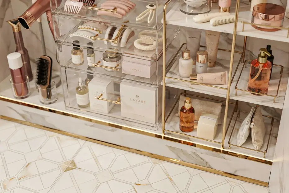 Stackable Cosmetic Organizer for Closet | Acrylic Makeup Storage Ideas