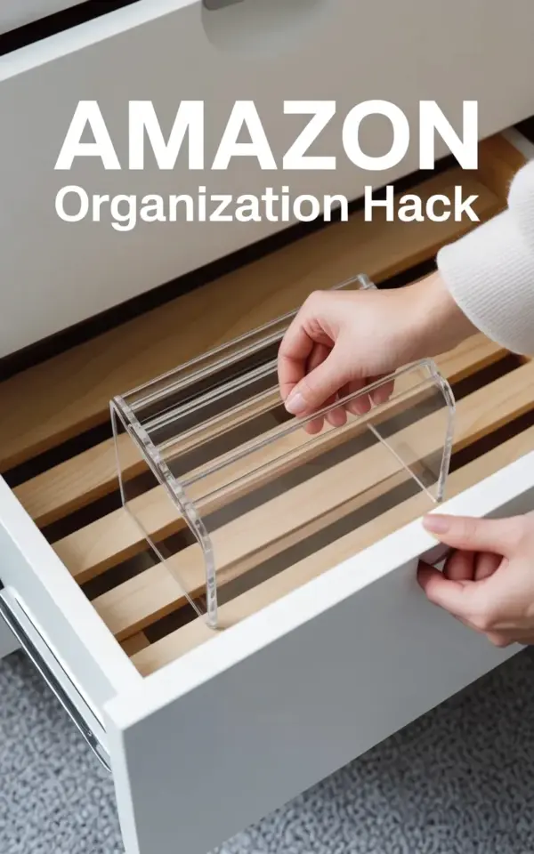 Clear Acrylic Drawer Organizer - Amazon Organization Hack on a Budget