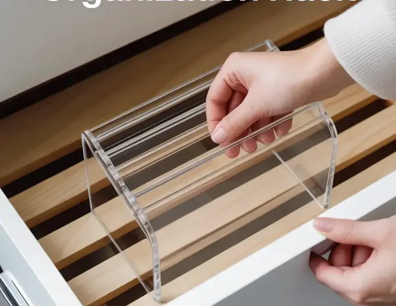 Clear Acrylic Drawer Organizer - Amazon Organization Hack on a Budget