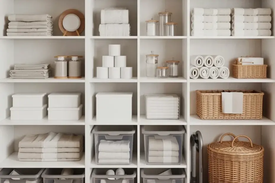 Linen Closet Organization for Spring | Simple Shelf Ideas